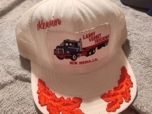 Sombrero de Camionero Larry Verret De Colección EE. UU. Camionero Snapback LA  - Imagen 1 de 8