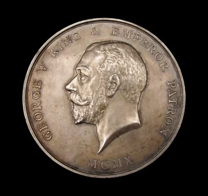 1911-1912 GEORGE V ROYAL SOCIETY OF ARTS PRESIDENT'S MEDAL PAIR - BY WYON - Picture 1 of 6