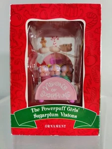 RARE NEW CARTOON NETWORK THE POWERPUFF GIRLS SUGARPLUM VISIONS ORNAMENT 2000 - Picture 1 of 5