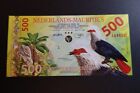 Kamberra, Netherlands Mauritius Bird Series Polymer 500 Gulden 2016 - Unc