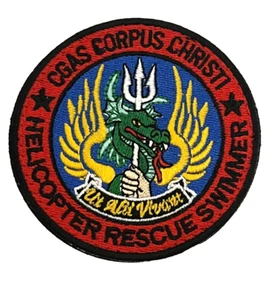 PARCHE NADADOR RESCATE HELICÓPTERO CORPUS CHRISTI ESTACIÓN AÉREA GUARDACOSTAS DE ESTADOS UNIDOS (CG3) - Imagen 1 de 4