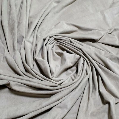 SPANDEX SUAVE DOBLE CARA ELÁSTICO IMITACIÓN GAMUZA TELA ROPA DISFRAZ 58" Foto 1 de 4