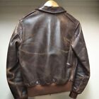 The Real McCoy's Type A-2 Leather Jacket Size 34 Brown Vintage US Army Air Force