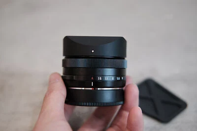 New Square Lens Hood For Fujifilm XF27 f2.8 Bayonet Fixing Resin Black Silver