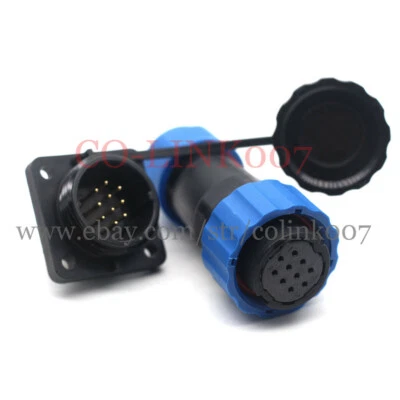 SD20 10Pin Waterproof Aviation Connector, 5A Circular Electrical Industrial Plug - Image 1 of 4