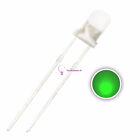 100X Super Bright 3Mm Round Top Diffused Green Light Emitting Diode Lamps