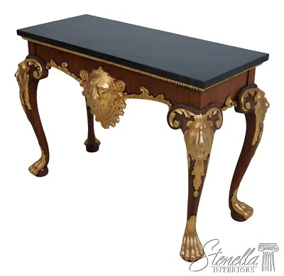 L66584EC: Mesa consola barroca con tapa de mármol dorado dorado de Maitland Smith Foto 1 de 4