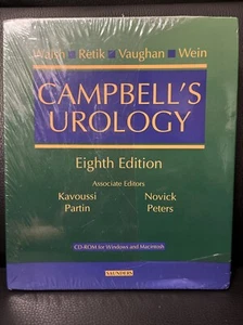 Campbell’s Urology Eighth Edition 4 Volume Set CD-ROM For Windows & Mac NEW - Picture 1 of 5