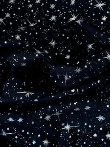 New Women's Scarves Ladies glitter Scarf Metallic foil Print Star Print Shawl - Picture 1 of 19
