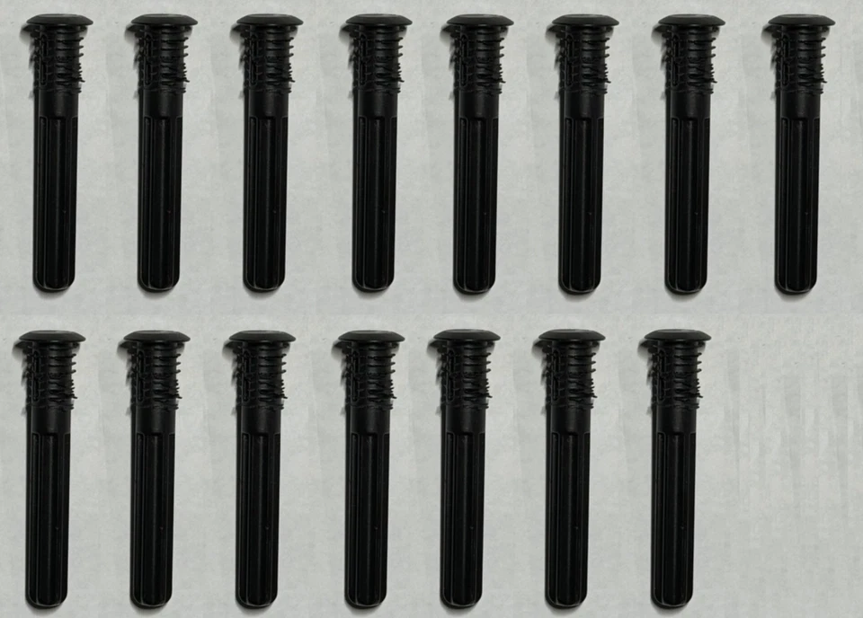 15x Tacos de conexión Ikea con cabezal/sujetores, plástico, negro, parte # 120222 Foto 1 de 1