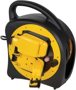 Outdoor Extension Lead 30M Weatherproof Garden Power Socket 2 Way Case Reel IP54 - Picture 1 of 6