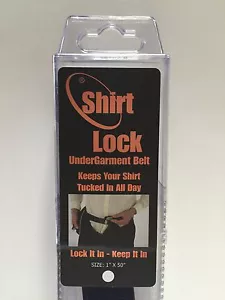 Cinturón interior con bloqueo de camisa de 1" x 50" (punto blanco) ¡Mantiene la ropa metida! - Imagen 1 de 9