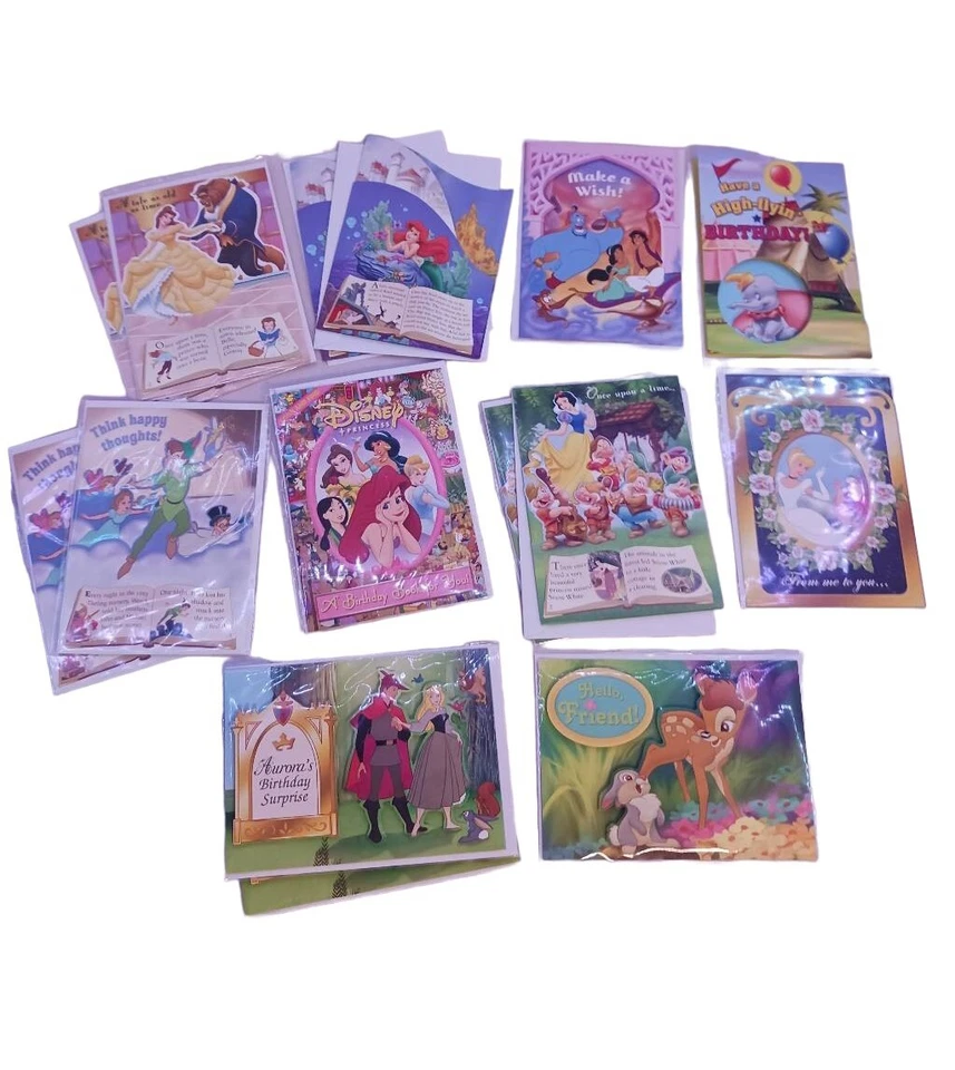 Открытка на день рождения с персонажем Disney Story Book Snow White The Little Mermaid всплывающая - Изображение 1 из 4