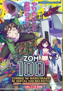 Anime DVD Zom 100: Zombie ni Naru made ni Shitai 100 no Koto Vol.1-12 End EngDub