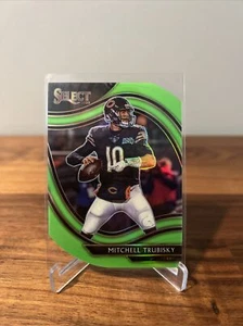 MITCHELL TRUBISKY 2020 SELECT FIELD LEVEL NEON GREEN PRIZM DIE-CUT #312 - Bild 1 von 2