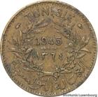 D8223 Tunisia 1 Franc Ah 1364 1945 -> Make Offer
