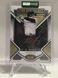 2023 Topps Tier One Anthony Rizzo Bronze Ink Tier One Talent Autograph Auto #/25 - Picture 1 of 2