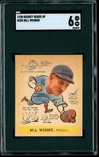 1938 Goudey Gum Heads Up #283 BILL WERBER SGC 6 EX-MT PHILADELPHIA ATHLETICS