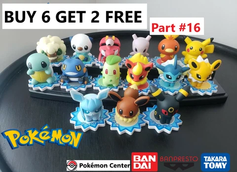 PART #16 GET 2 FREE FIGURES! Official Pokemon Center Tomy Nintendo Bandai READ Cover