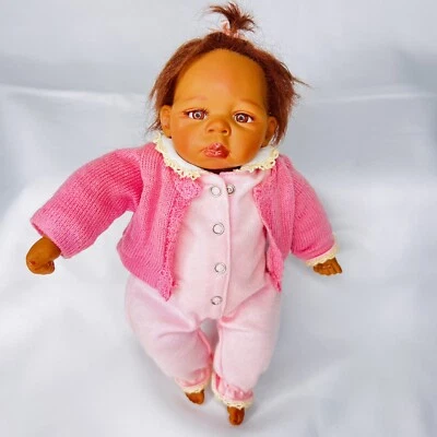 Muñeca bebé niña afroamericana Ashton Drake Linda Murry ADG vida como recién nacida Foto 1 de 4
