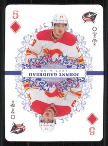 2022-23 O-Pee-Chee Playing Cards #5DIAMONDS Johnny Gaudreau - Picture 1 of 2