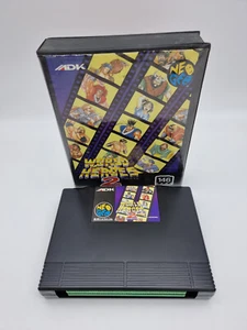 World Heroes 2 Neo geo aes Japan Box Used Original - Picture 1 of 6
