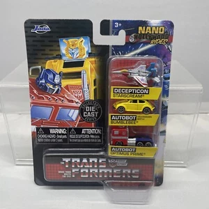 Jada Nano Hollywood Rides Collector’s Die Cast Series Transformers 3 Pack - Picture 1 of 6