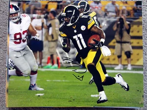 Markus Wheaton Pittsburgh Steelers Autografiado Firmado 8x10 Foto Con / COA - Picture 1 of 1