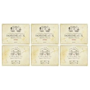 Set 6 tovagliette Pimpernel Vin de France - Foto 1 di 1