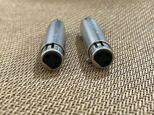 2pcs 3Pin XLR Female to Female Coupler Gender Changer Microphone Mic Adapter - Picture 1 of 2