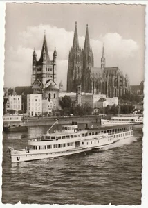 Deutschland - Schifffahrtspostkarte, Dampfer auf dem Rhein - Bild 1 von 2