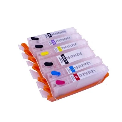 6PC PGI-480 CLI-481 Empty Ink Cartridge With Chip For Canon TS8140 TS9140 TS8340 - Image 1 of 4