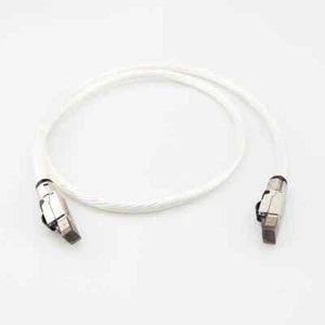 Hi-end OCC Silver Plated HiFi Audio Ethernet Cable High-speed Cat8 Network Cable - Afbeelding 1 van 7