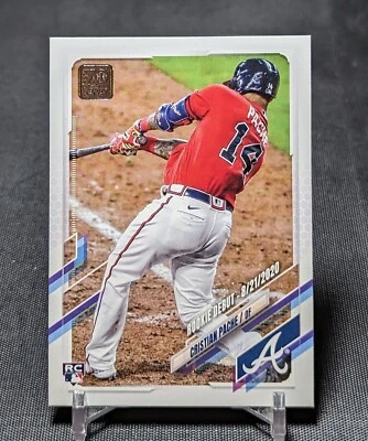 Christian Pache MLB Debut Rookie Card RC 2021 Topps Update #US295 Atlanta Braves - Image 1 of 2