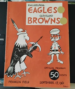 9/17/1961 Cleveland Browns vs. Philadelphia Eagles Program near mint - Picture 1 of 3