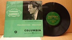 COLUMBIA 33S 1006 WALDTEUFEL - WALTZES LAMBERT P.O. ED 1 ENGLISH PRESS 10"LP - Imagen 1 de 3