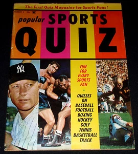 Popular Sport Quiz 1962 - #1 Mickey Mantle en cubierta (1er número) - Imagen 1 de 1