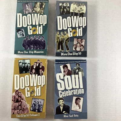 Detroit Doo Wop Music Little Richard Vintage VHS BRAND NEW SEALED Lot Of 4 Tapes - Image 1 of 4