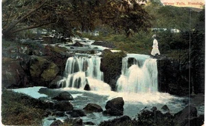 Hawaii Honolulu Waterfalls 1910 UNUSED - Bild 1 von 2