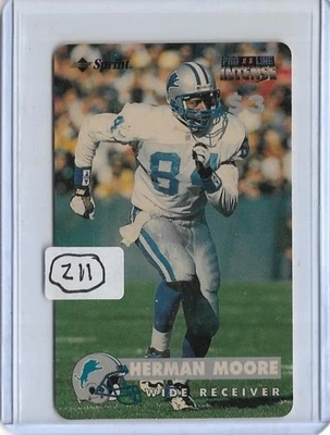(211) 1996 PRO LINE INTENSE II ~ HERMAN MOORE $3 PHONE CARD #6 LOT - Image 1 of 2