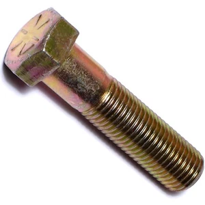 014973253172 Grade 8 Fine Hex Cap Screws, 7/16-20 x 1-3/4, Piece-25, Yellow - Picture 1 of 1