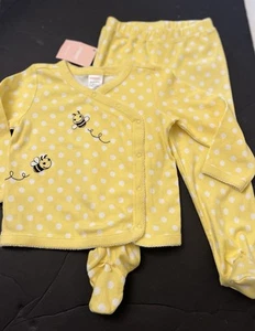NWT Infant Girls 18-24 mo Gymboree BEE CHIC vintage 2010 Footed Sleepwear Pajama - Picture 1 of 6