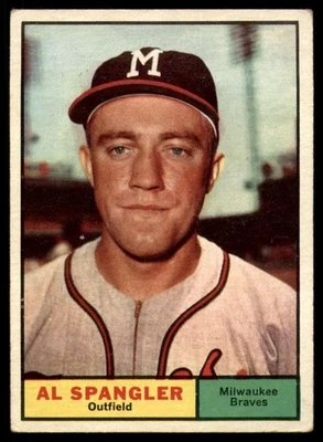 1961 Topps #73 Al Spangler VG/EX Very Good/Excellent Braves  - Image 1 of 2