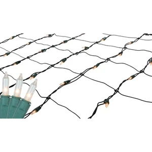 Northlight 4' x 6' Clear Mini Net Style Christmas Lights - Green Wire - Picture 1 of 3