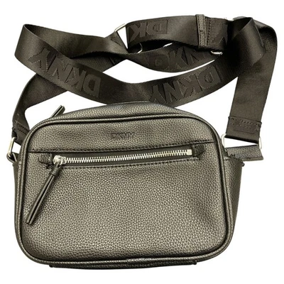 New DKNY Women's Pebble Textured Crossbody Bag Black - Image 1 of 4