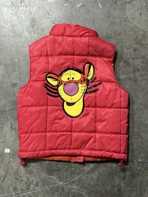 Chaleco hinchado vintage Winnie The Pooh para niños Disney talla mediana Tigger día frío Foto 1 de 4