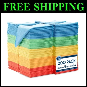 Pack de 200 paños de limpieza de microfibra, 11,5" x 11,5" - Imagen 1 de 11