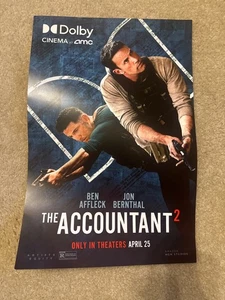 Brand New The Accountant 2 Movie Poster, mint condition and exclusive from SDCC - Picture 1 of 2