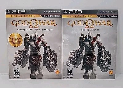 PS3 God of War Collection 1, 2, & 3 Cardboard Sleeves (2 discs) - Image 1 of 4