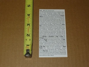 YES L.A. LA clipping REVIEW article 1978 dangerhouse PUNK bags GERMS black randy - Picture 1 of 4